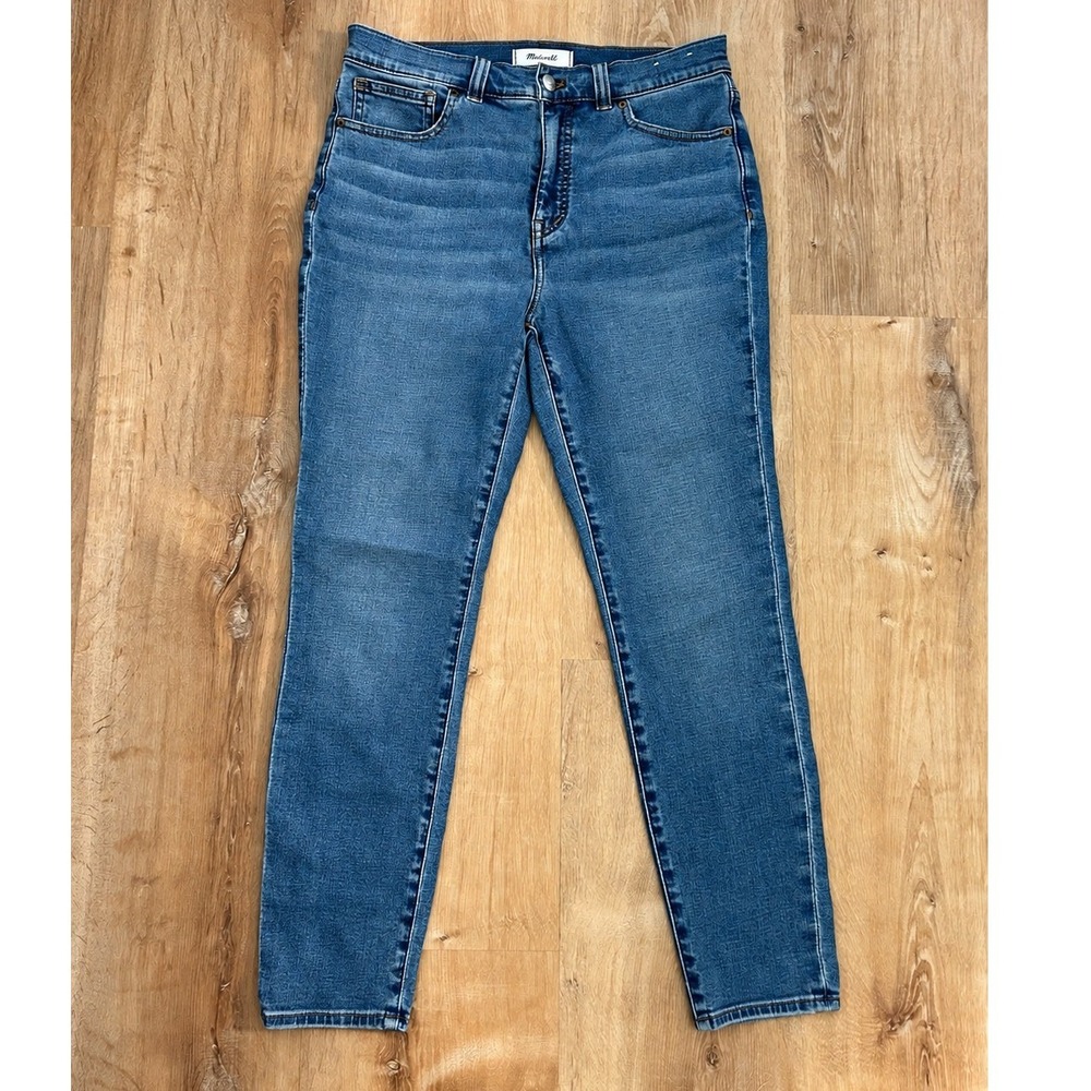 Madewell Womens HIgh Rise Stretch Skinny Denim Jeans 28 Petite New Ankle